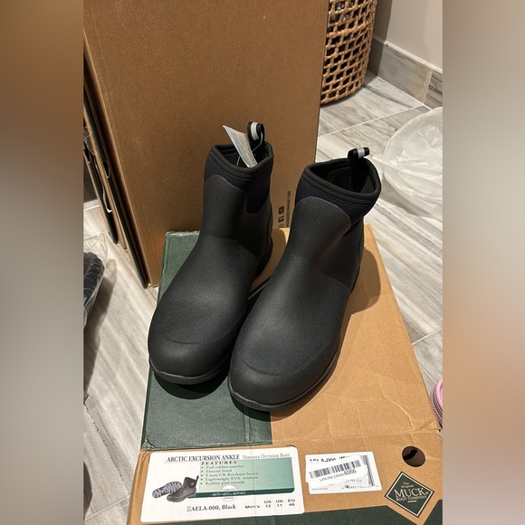 Muck Arctic Excursion Men's Rubber Winter Ankle Boots - Picture 10 of 13